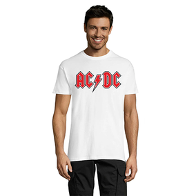 AC DC Red férfi póló fehér 3XL
