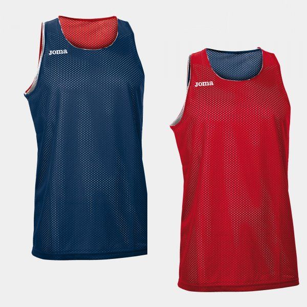 ARO SLEEVELESS SHIRT RED NAVY S