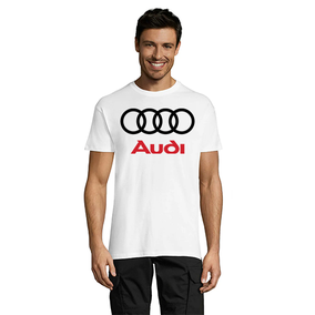 Audi Black and Red férfi póló fehér 4XS