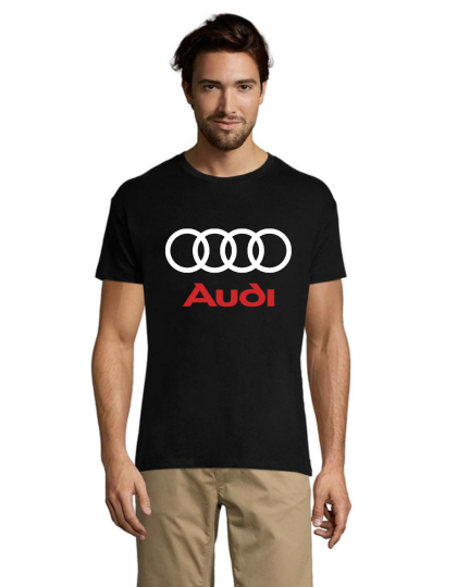 Audi Black and Red férfi póló fekete 2XL