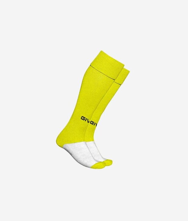 CALZA CALCIO sportszár / zokni fluo sárga BABY