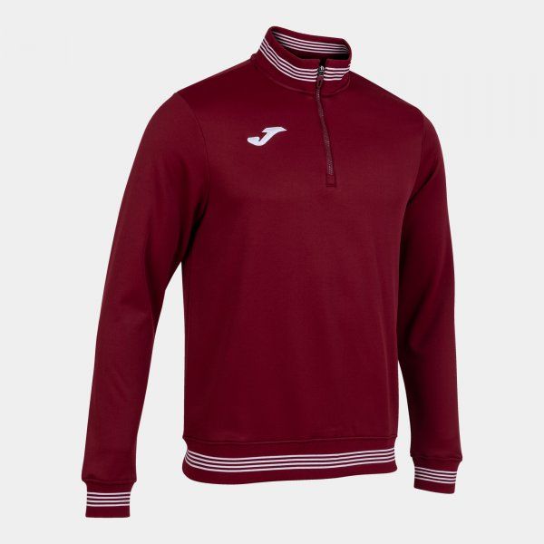 CAMPUS III SWEATSHIRT 1/2 ZIP pulóver Burgundia XS