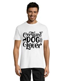Certified Dog Lover férfi póló fehér XL