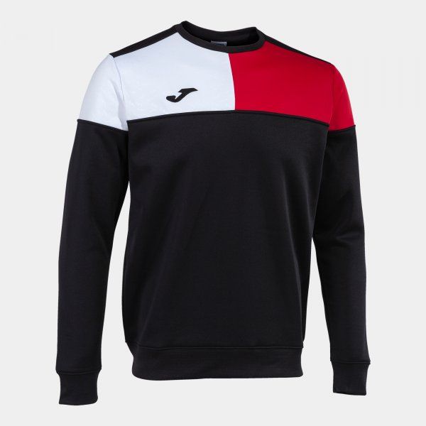 CREW V SWEATSHIRT BLACK RED WHITE M