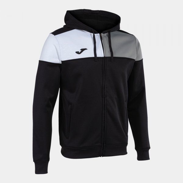 CREW V ZIP-UP HOODIE pulóver fekete 6XS