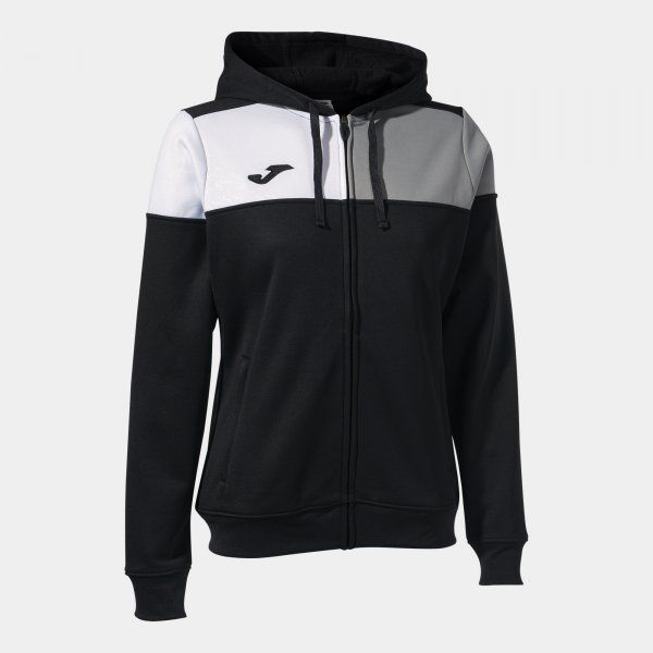 CREW V ZIP-UP HOODIE pulóver fekete L