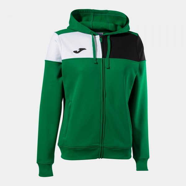 CREW V ZIP-UP HOODIE pulóver zöld XS