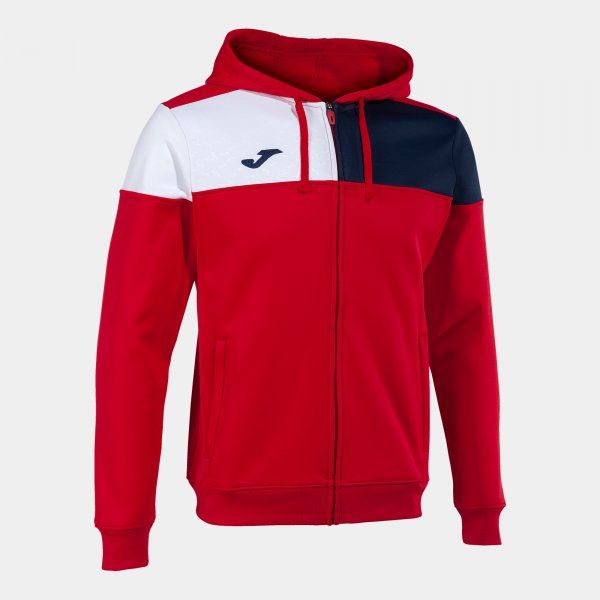 CREW V ZIP-UP HOODIE pulóver piros sötétkék fehér 3XS