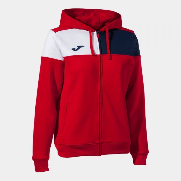 CREW V ZIP-UP HOODIE pulóver piros sötétkék fehér L