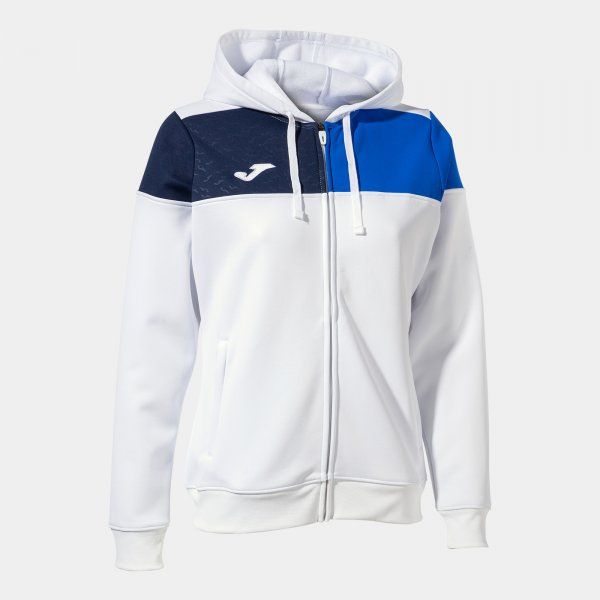 CREW V ZIP-UP HOODIE pulóver fehér L