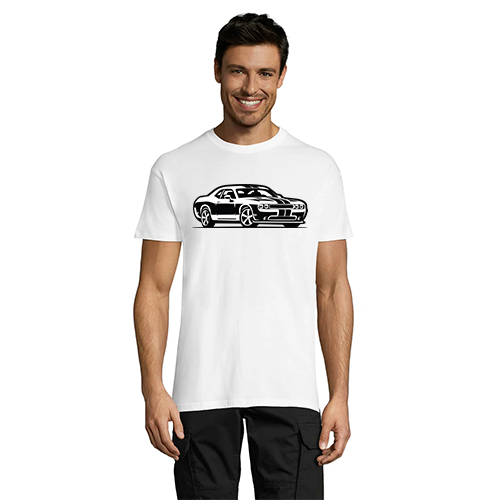 Dodge férfi póló fehér 4XS