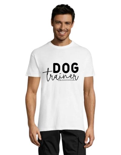Kutyakiképző férfi póló fehér 4XL