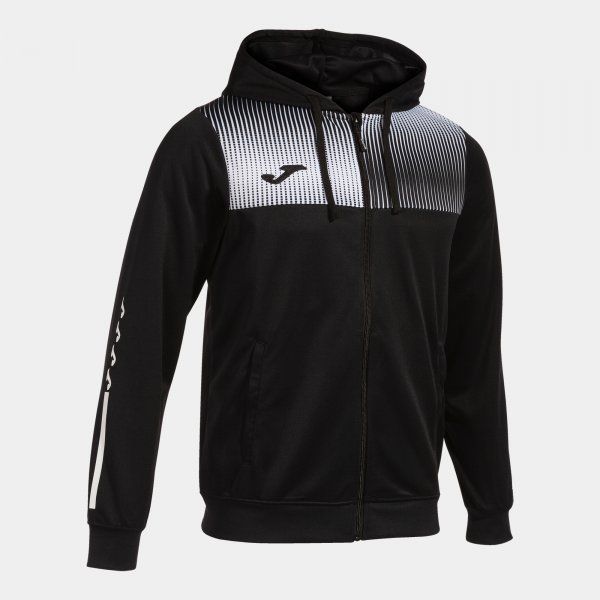 ECO SUPERNOVA ZIP-UP HOODIE pulóver fekete fehér 2XL