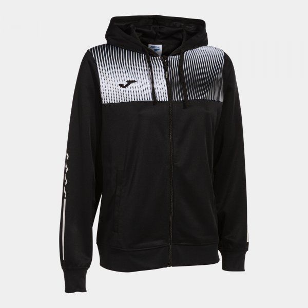 ECO SUPERNOVA ZIP-UP HOODIE pulóver fekete fehér L