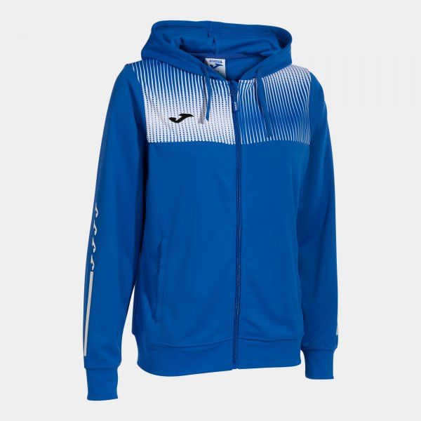 ECO SUPERNOVA ZIP-UP HOODIE pulóver azúrkék fehér L