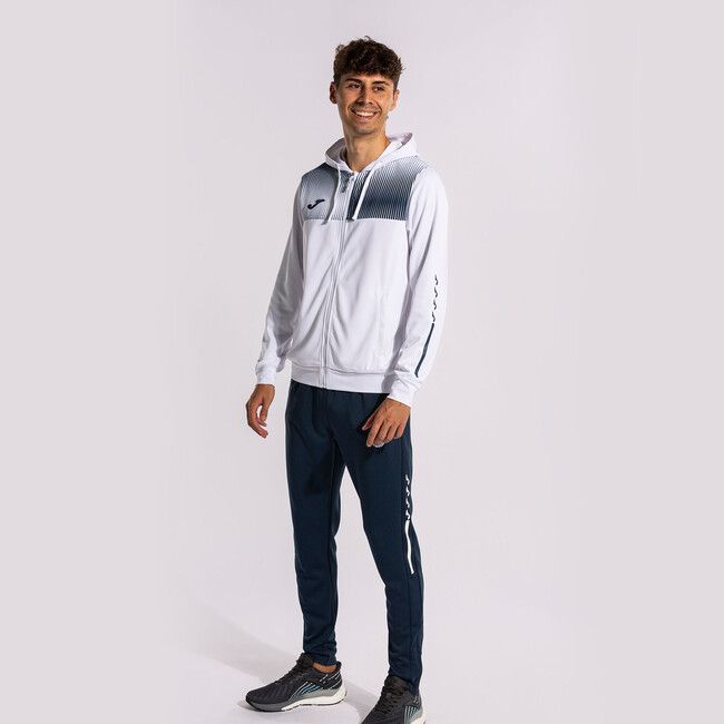 ECO SUPERNOVA ZIP-UP HOODIE pulóver fehér sötétkék 2XL