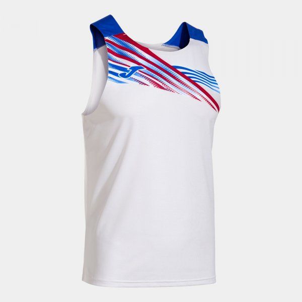 ELITE X SLEEVELESS SHIRT sport aláöltözet fehér azúrkék 2XL