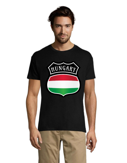 Erb Hungary férfi póló fekete XS