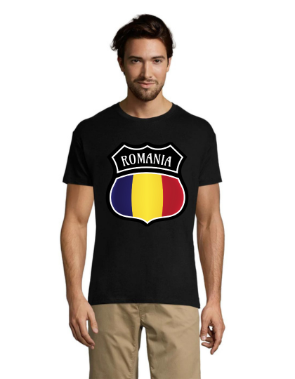 Erb Romania férfi póló fekete 2XL