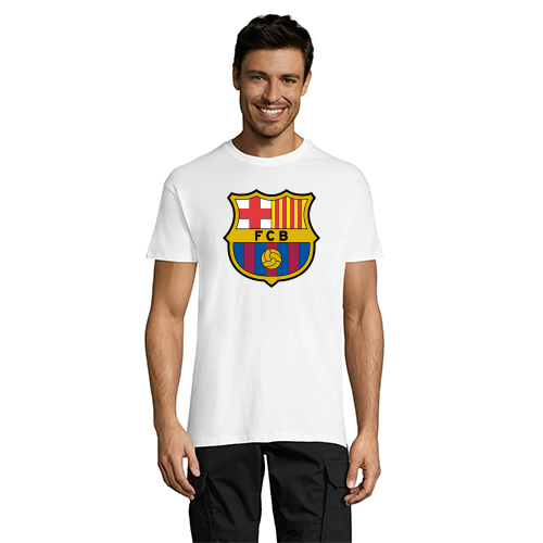 FC Barcelona férfi póló fehér 2XL