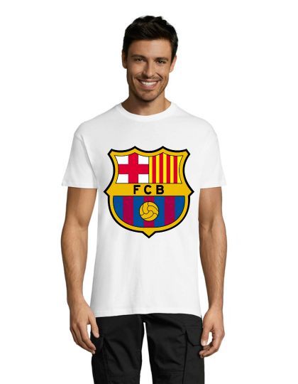 FC Barcelona férfi póló fehér M