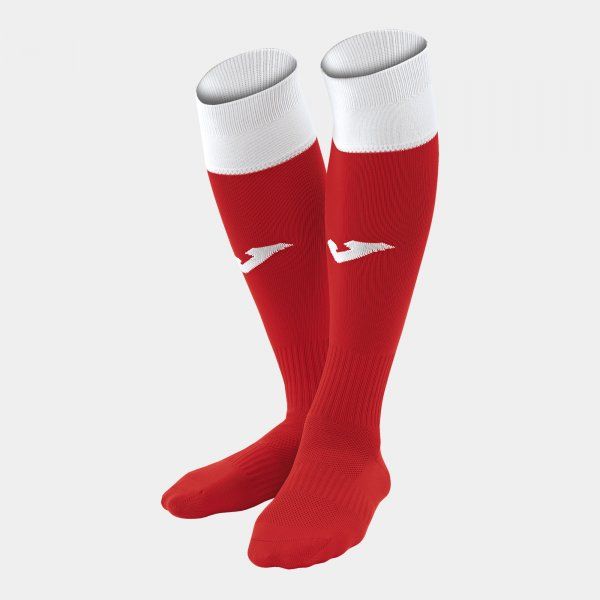 CALCIO 24 FOOTBALL SOCKS (4 PCS) sportszár / zokni piros fehér S17