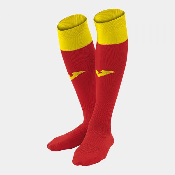 CALCIO 24 FOOTBALL SOCKS (4 PCS) sportszár / zokni piros sárga S17