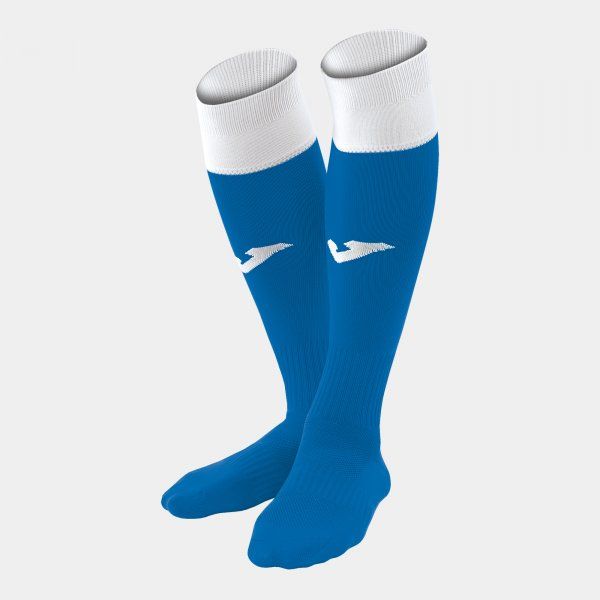 CALCIO 24 FOOTBALL SOCKS (4 PCS) sportszár / zokni azúrkék fehér S18