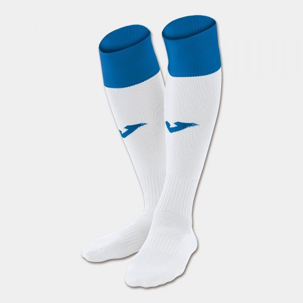 CALCIO 24 FOOTBALL SOCKS (4 PCS) sportszár / zokni fehér azúrkék S17