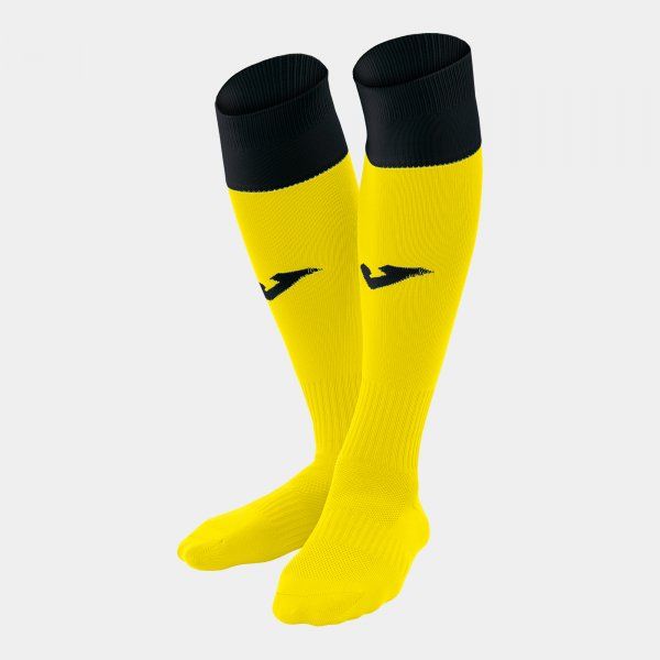 CALCIO 24 FOOTBALL SOCKS (4 PCS) sportszár / zokni sárga fekete S17