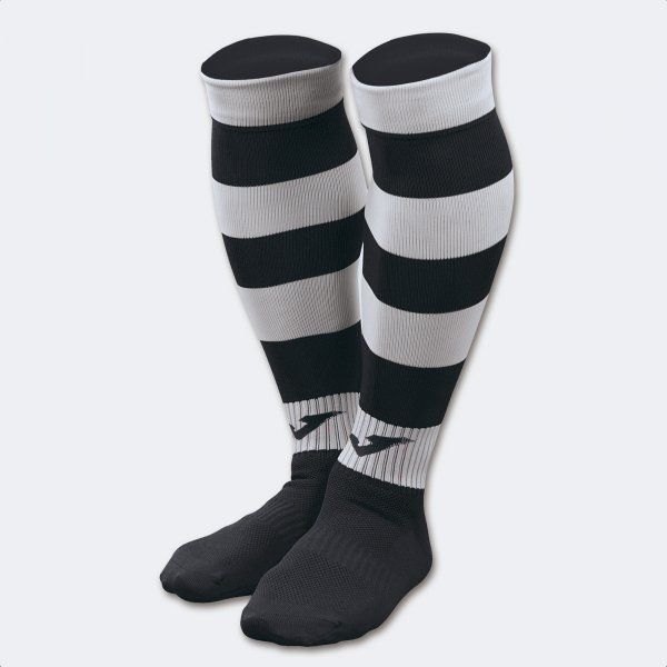 ZEBRA II MID-CALF FOOTBALL SOCKS (4 PCS) sportszár / zokni fekete fehér S17