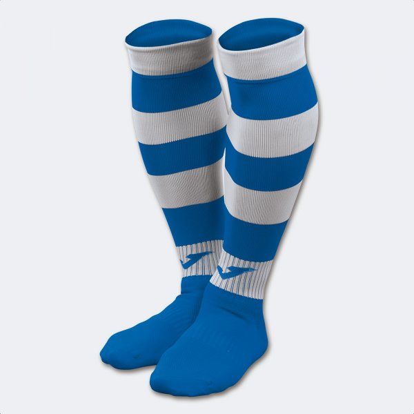 ZEBRA II MID-CALF FOOTBALL SOCKS (4 PCS) sportszár / zokni azúrkék fehér S17