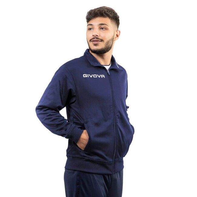 GIACCA POLARFLEECE MONO 500 pulóver kék 2XL