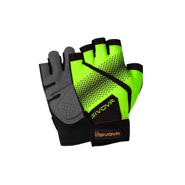 GUANTINO GYM fluo sárga/fekete XL