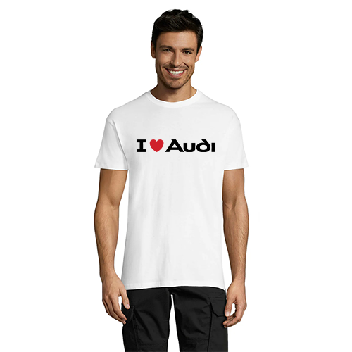 I Love Audi férfi póló fehér 2XL