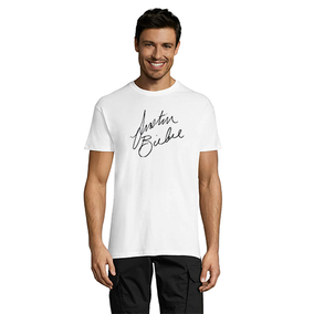 Justin Bieber Signature férfi póló fehér 4XS