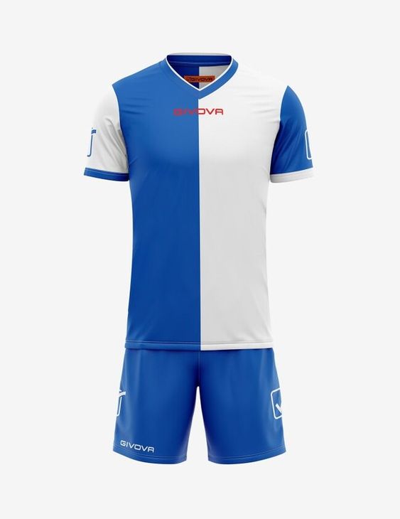 KIT COMBO MC mez azúrkék/fehér M