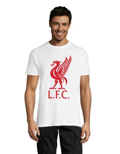 Liverpool férfi póló, fehér 2XS