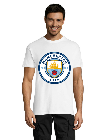 Manchester City férfi póló, fehér 2XL