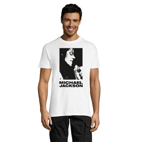Michael Jackson Face férfi póló fehér XS