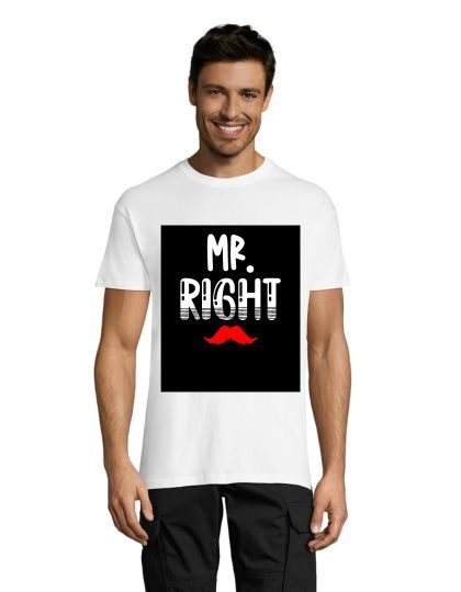 Mr.Right férfi póló fehér 2XL