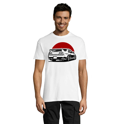 Nissan GTR R33 férfi póló fehér XL