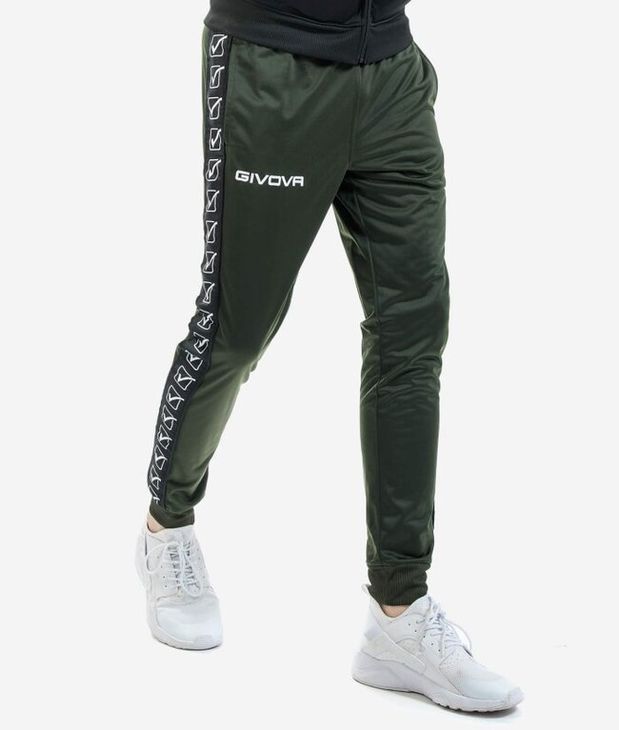 PANTALONE TRICOT BAND katonai zöld S