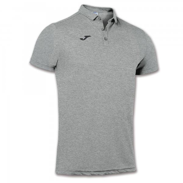 HOBBY SHORT SLEEVE POLO SHIRT pólóing lágy szürke melanzs 2XS