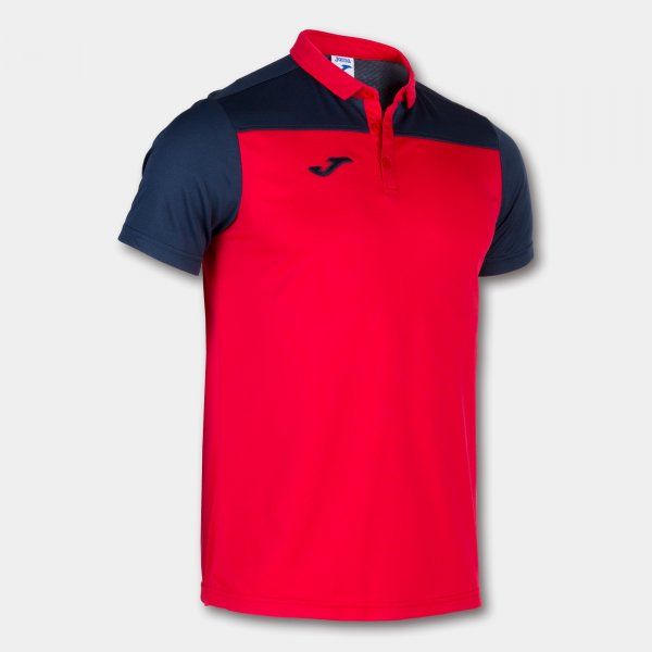 HOBBY II SHORT SLEEVE POLO pólóing vörös sötétkék 2XL