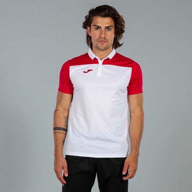 HOBBY II SHORT SLEEVE POLO pólóing fehér piros 2XS