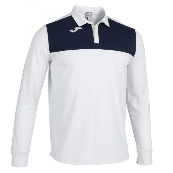 WINNER II POLO SHIRT L/S hosszú ujjó pólóing fehér sötétkék S