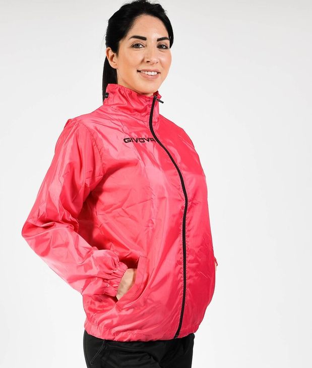 RAIN JACKET WIND kabát fukszia L