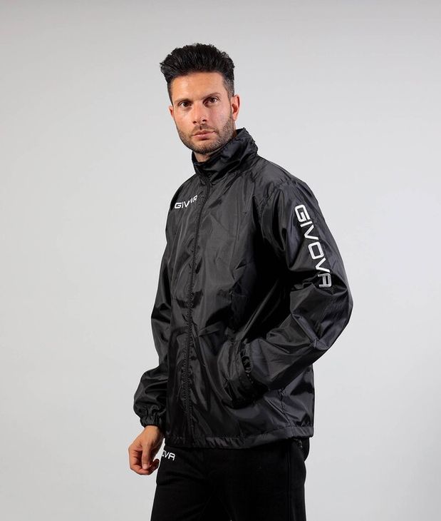 RAIN JACKET WIND kabát fekete 2XL