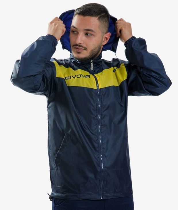 RAIN SCUDO CON MESH kabát kék/sárga 3XL